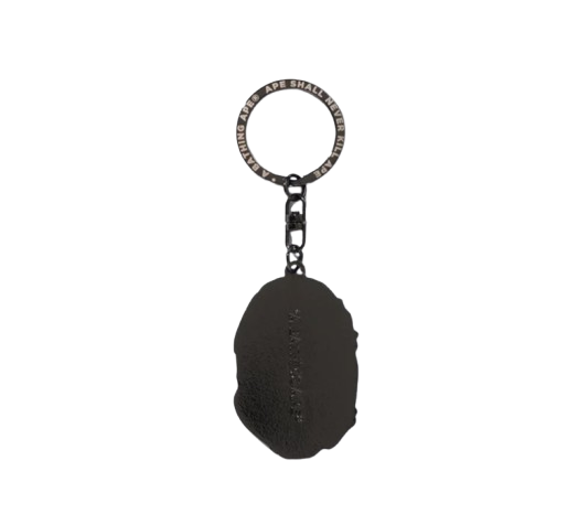 APE HEAD METAL KEYCHAIN BLACK